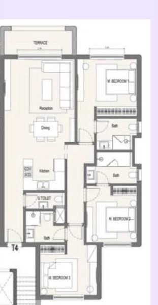 Floor plan for chalet at Hacienda Waters
