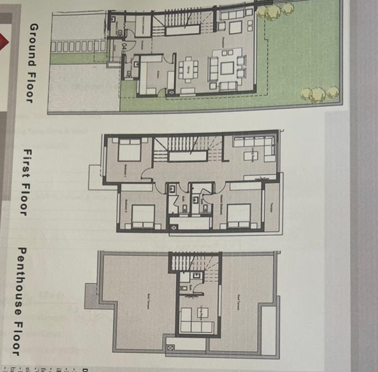 Floor plan for townhouse at Badya