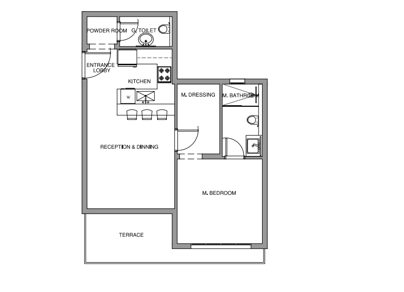 Floor plan for apartment at Jirian - Mountain View