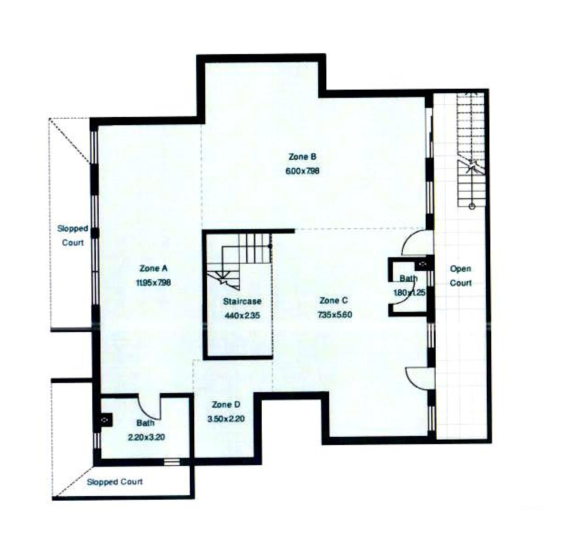 Floor plan for villa at Allegria