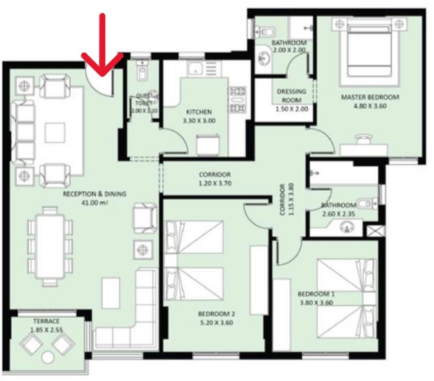 Floor plan for apartment at Jayd