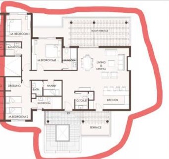 Floor plan for chalet at Hacienda West