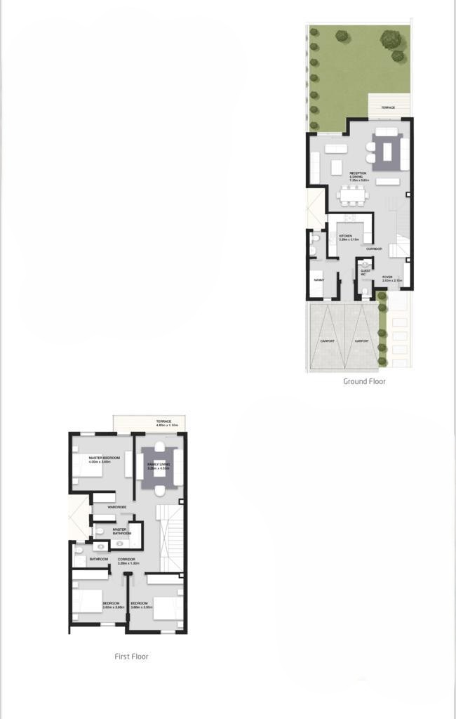 Floor plan for townhouse at VYE SODIC