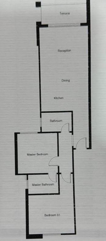 Floor plan for chalet at Telal Sokhna