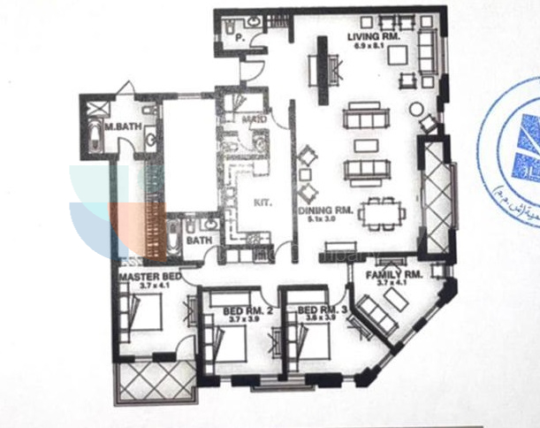 Floor plan for apartment at Mivida