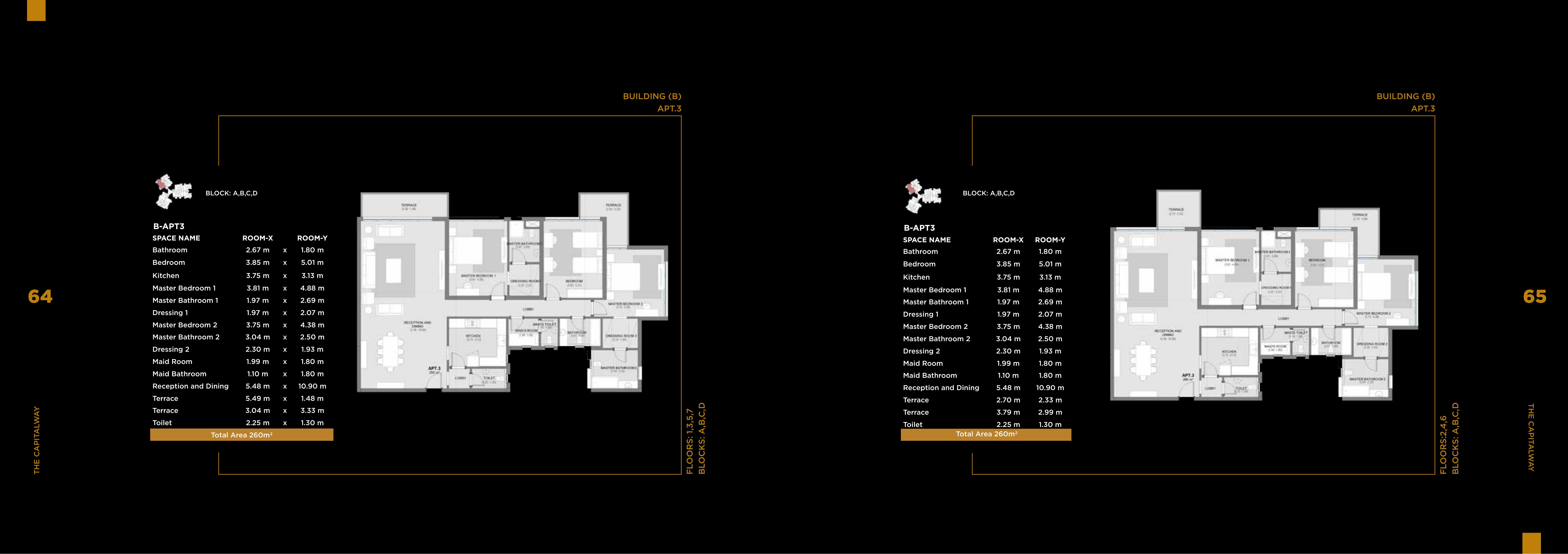Floor plan for apartment at The Capitalway