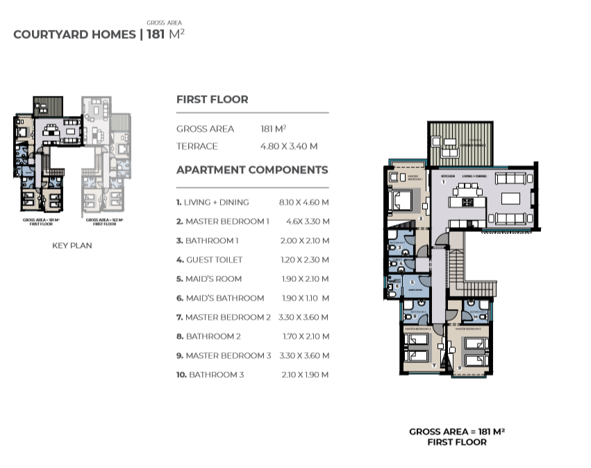 Floor plan for chalet at The Waterway North Coast