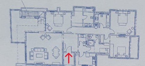 Floor plan for penthouse at New Giza
