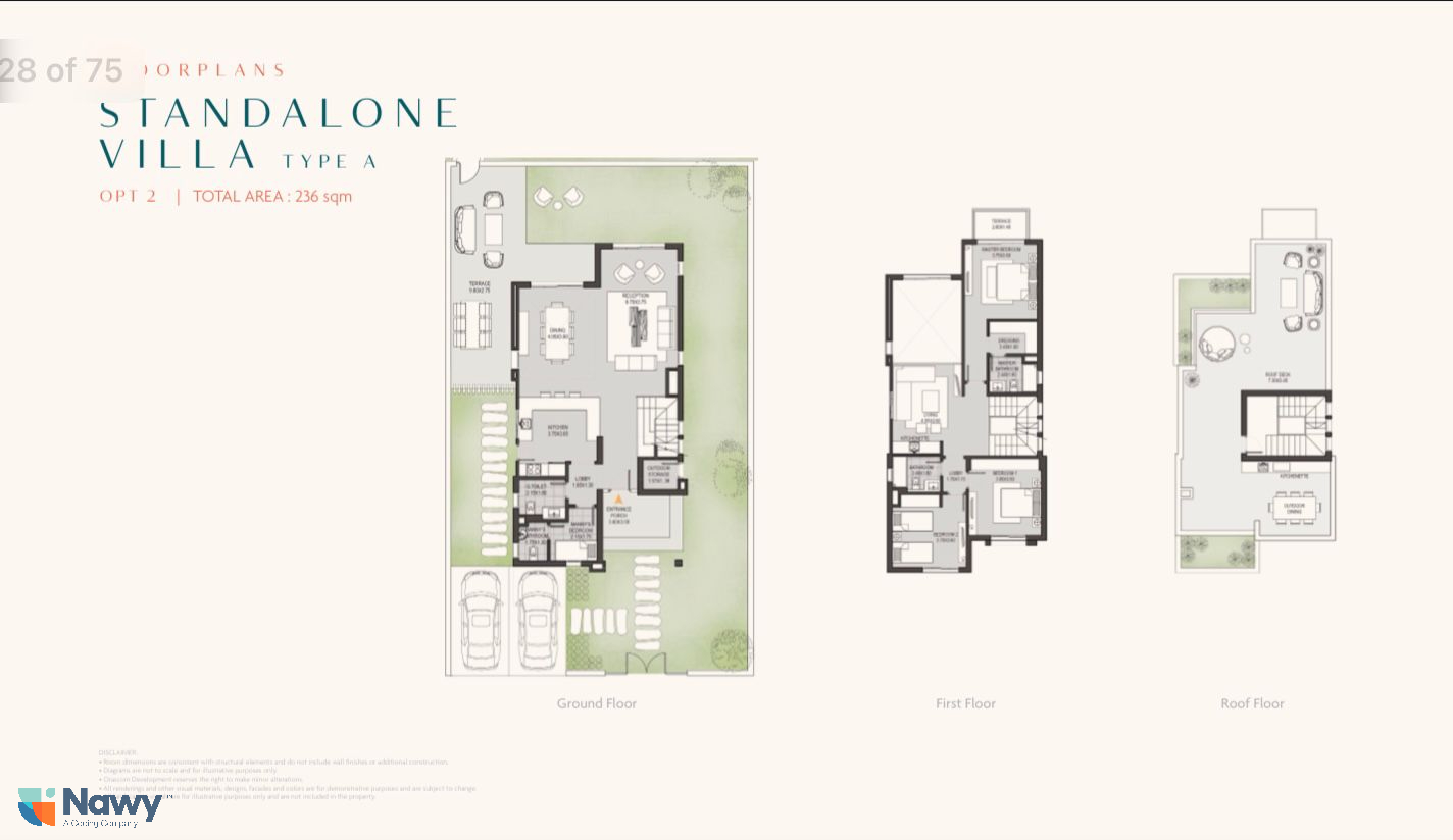 Floor plan for villa at O West Orascom