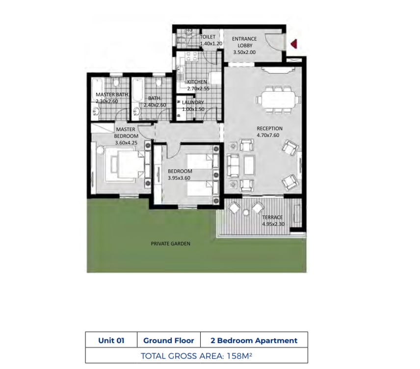 Floor plan for apartment at October Plaza