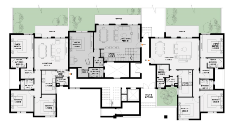 Floor plan for apartment at O West Orascom