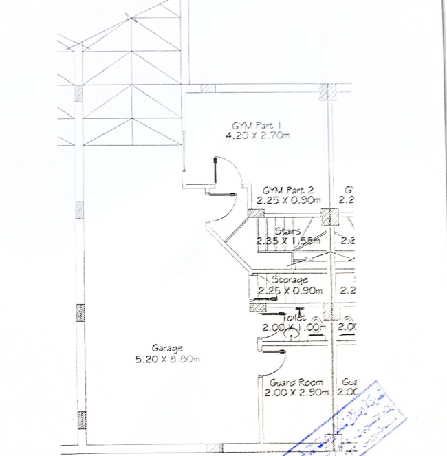 Floor plan for townhouse at Villino