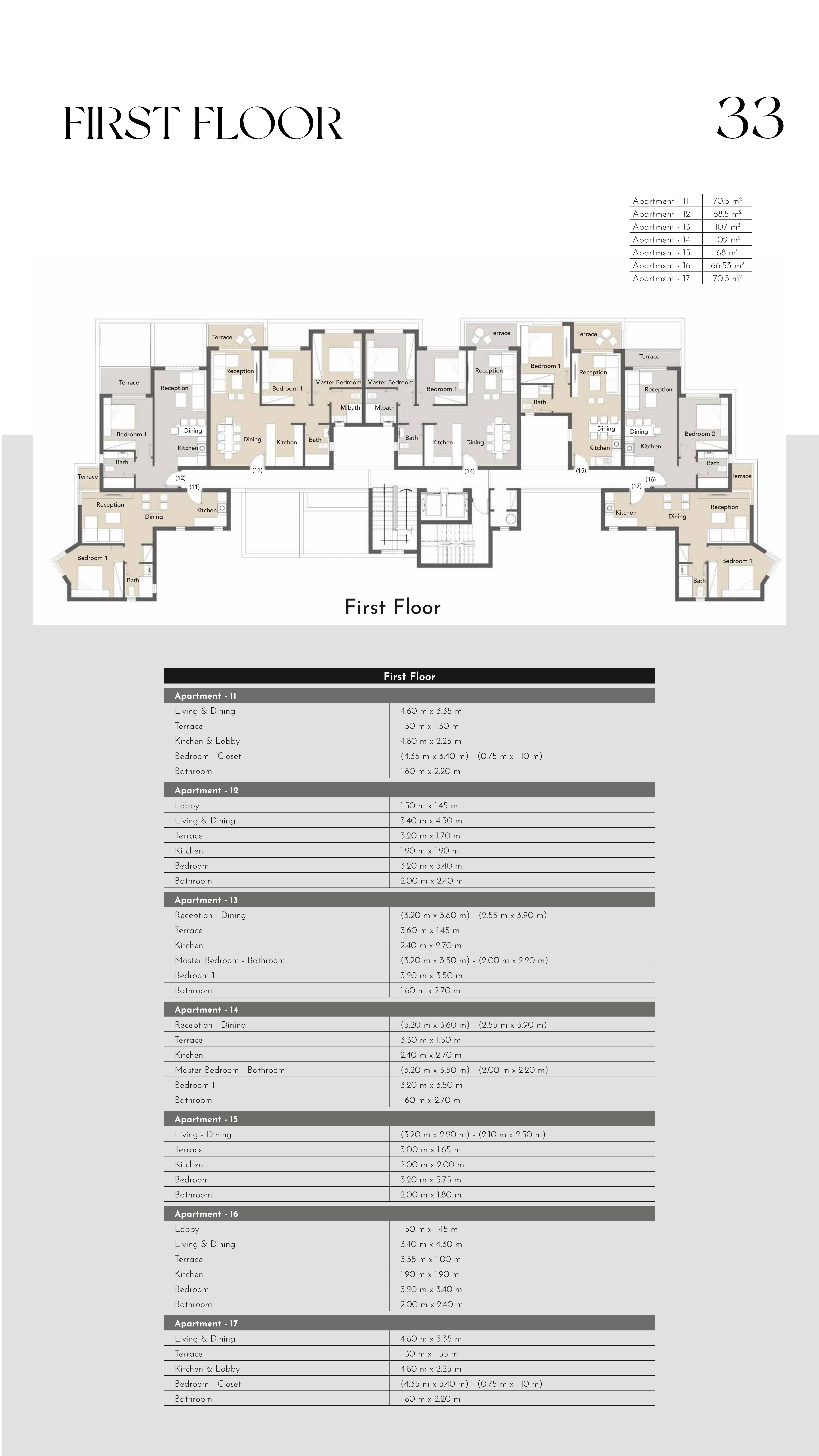 Floor plan for apartment at Palm Hills New Alamein