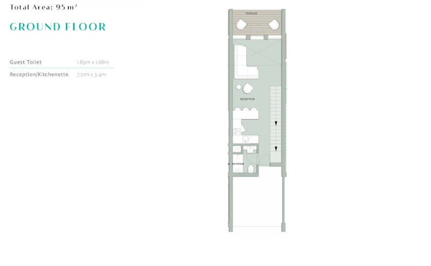 Floor plan for apartment at Il Monte Galala