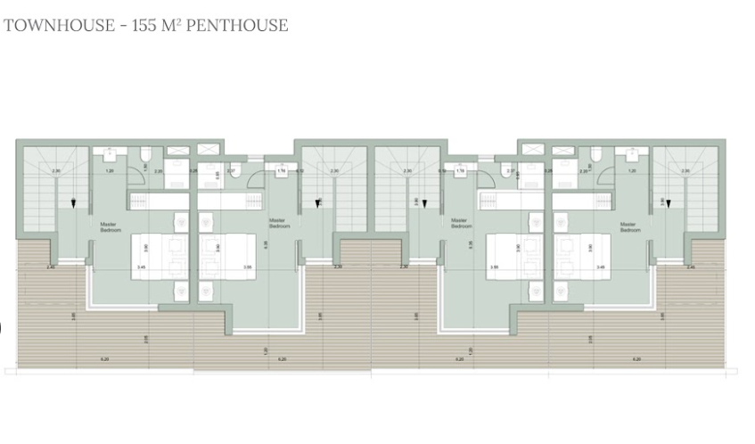 Floor plan for townhouse at Il Monte Galala
