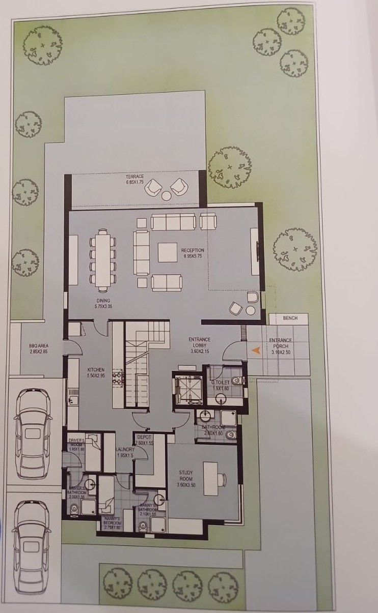 Floor plan for villa at O West Orascom