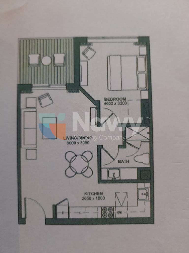 Floor plan for chalet at Marassi