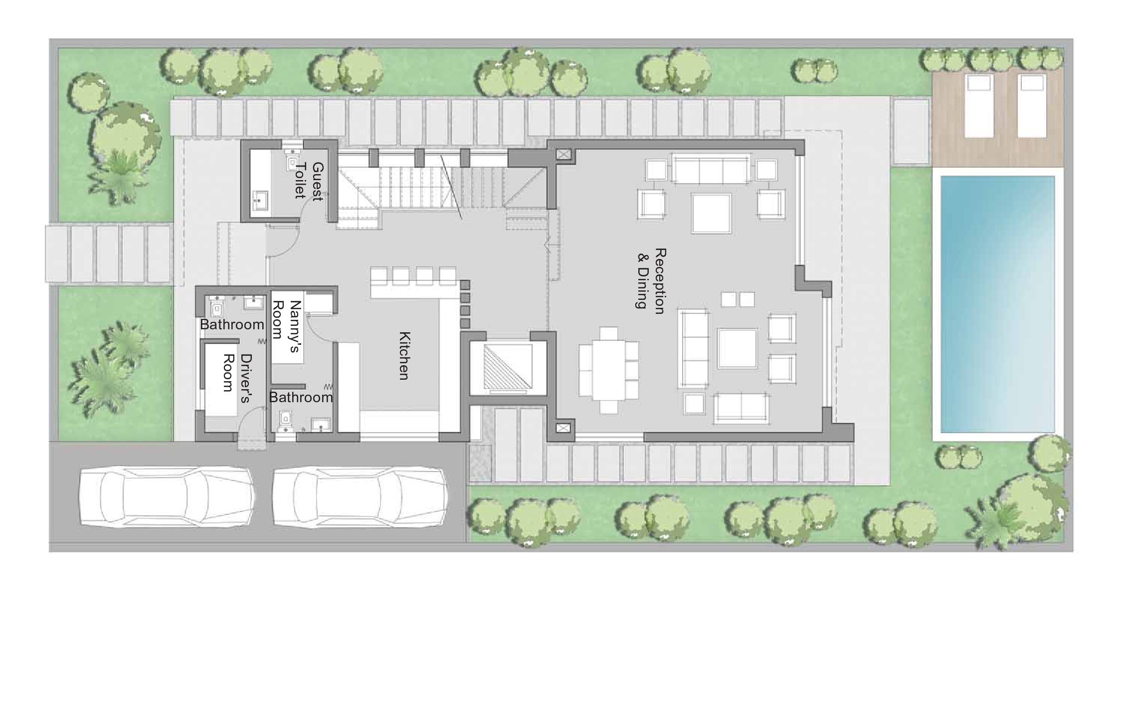 Floor plan for villa at Palm Hills Alexandria