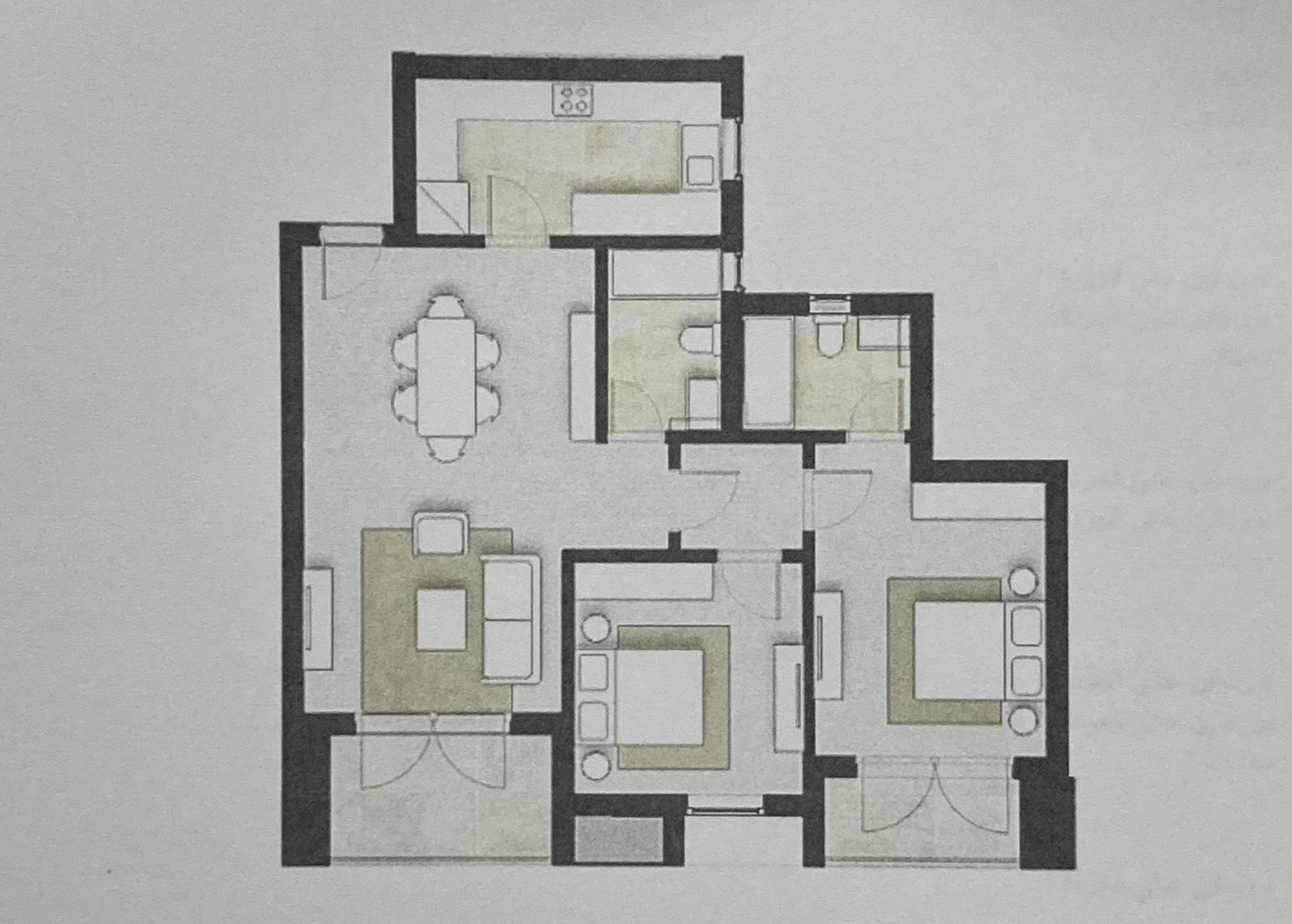 Floor plan for apartment at ZED