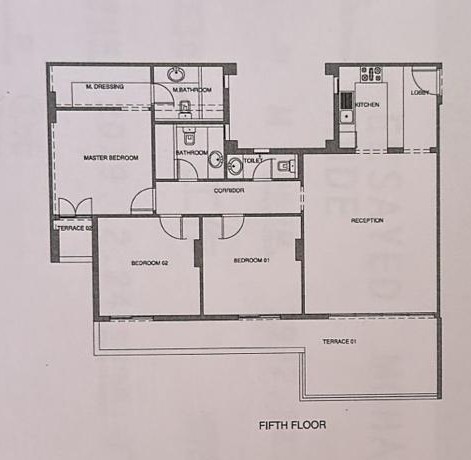 Floor plan for apartment at Mountain View ICity New Cairo