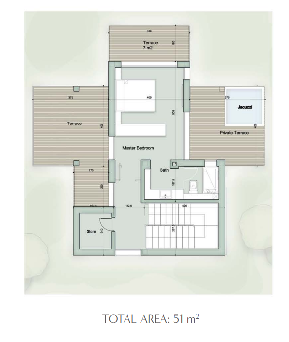 Floor plan for chalet at Il Monte Galala