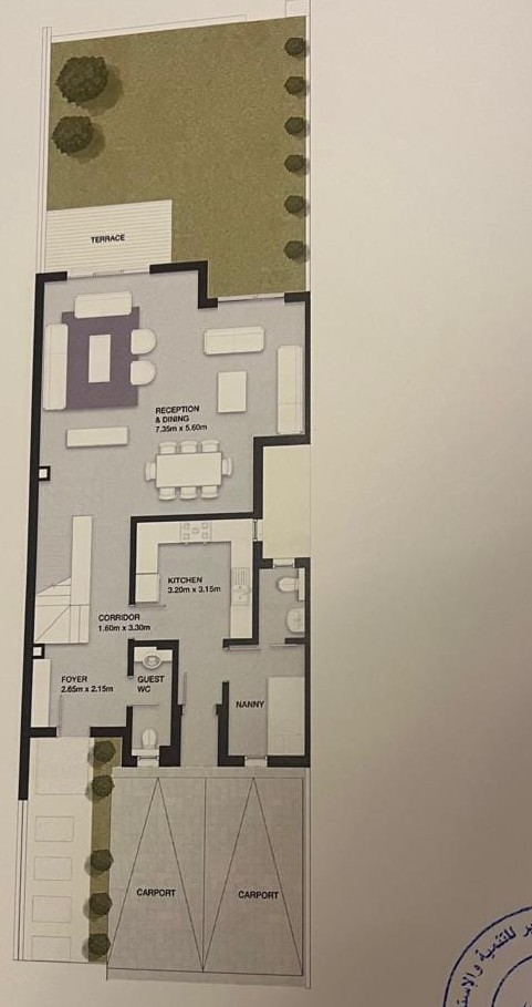 Floor plan for townhouse at VYE SODIC