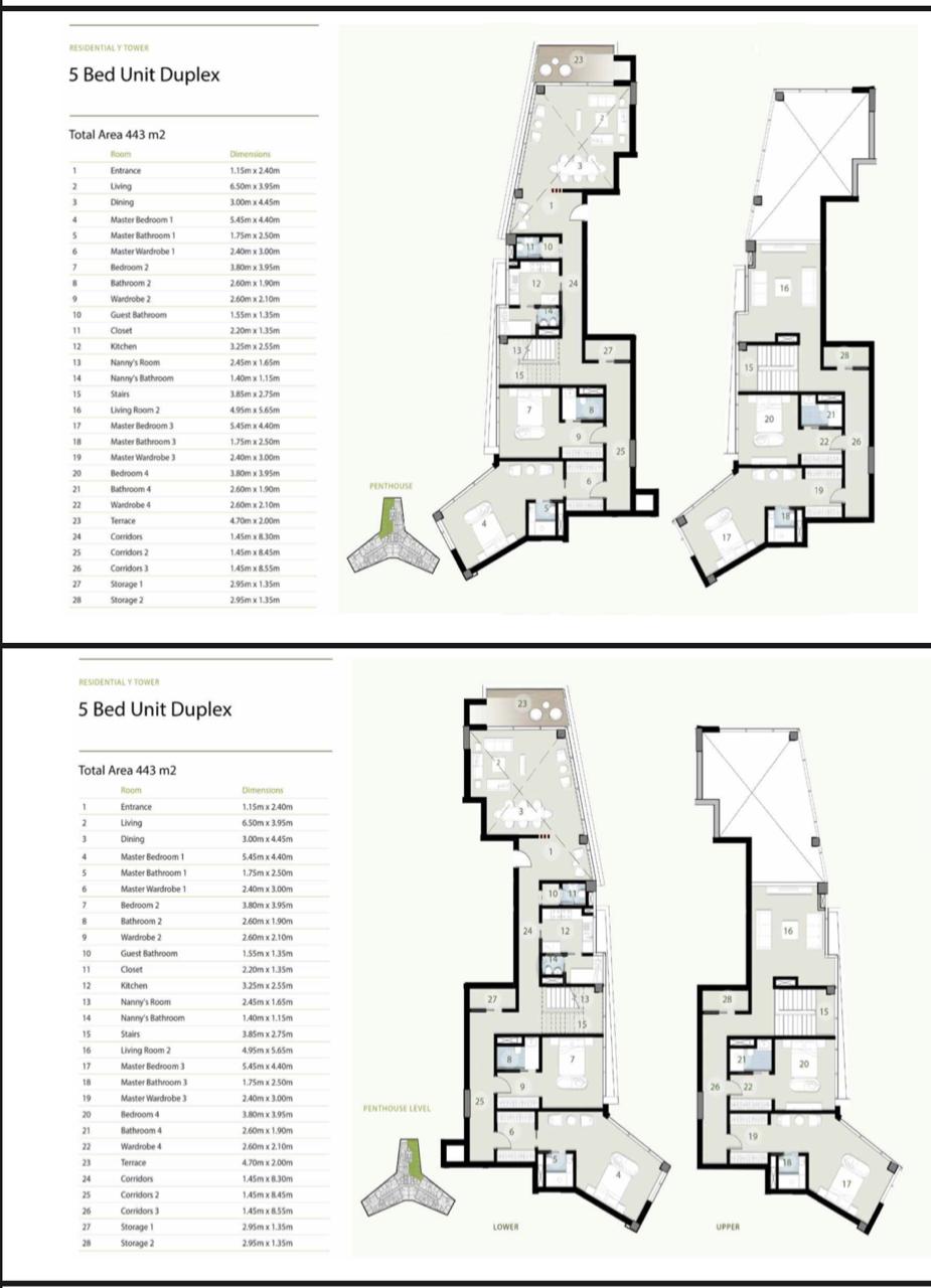 Floor plan for duplex at ZED