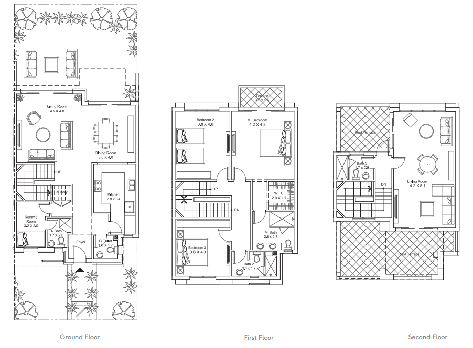 Floor plan for villa at DISTRICT 5