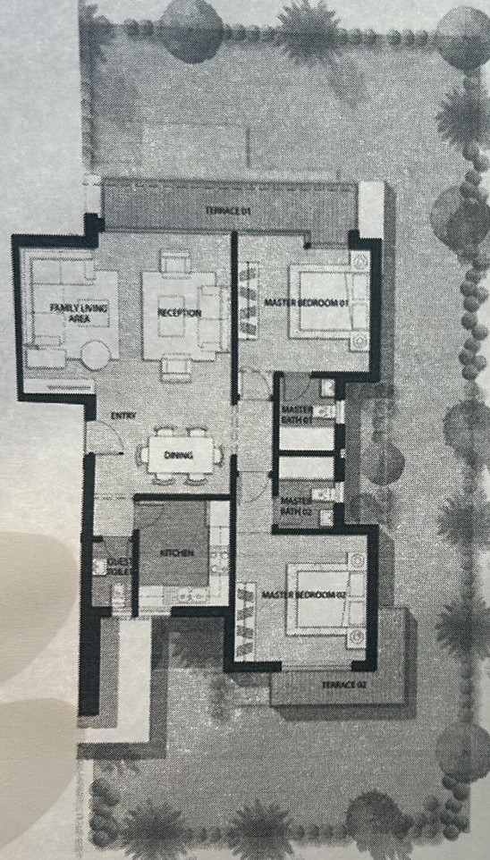 Floor plan for apartment at Glen