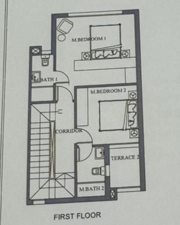 Floor plan for townhouse at Shamasi