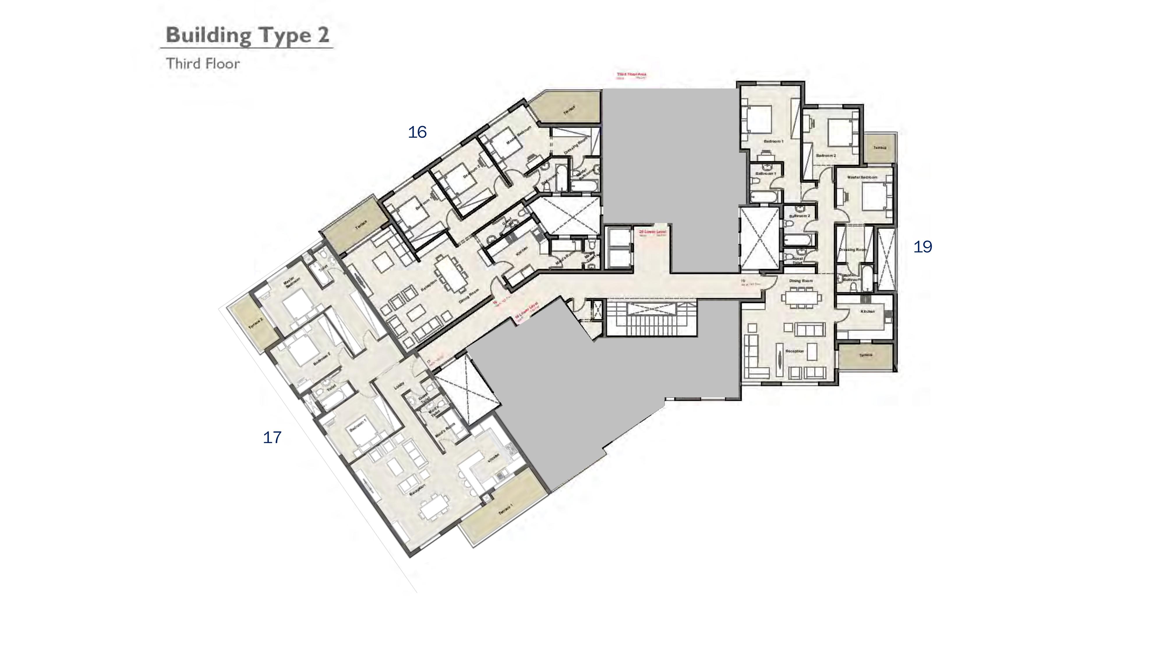 Floor plan for apartment at Axis X Iwan