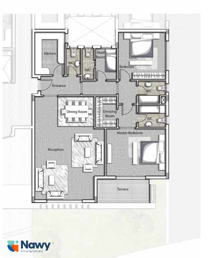 Floor plan for apartment at Joulz