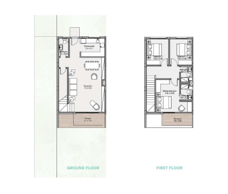 Floor plan for townhouse at Salt