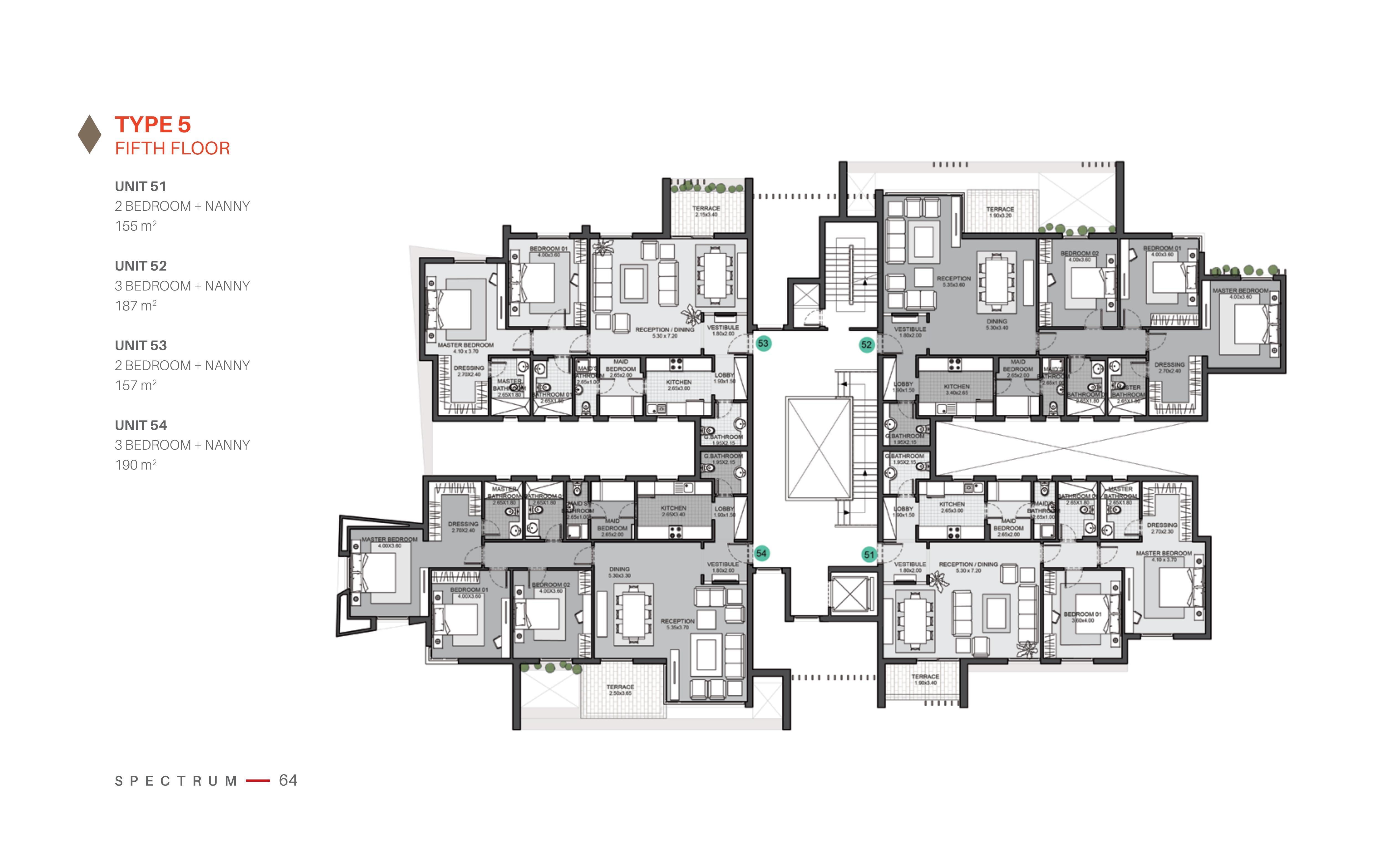 Floor plan for apartment at Eastown Residence