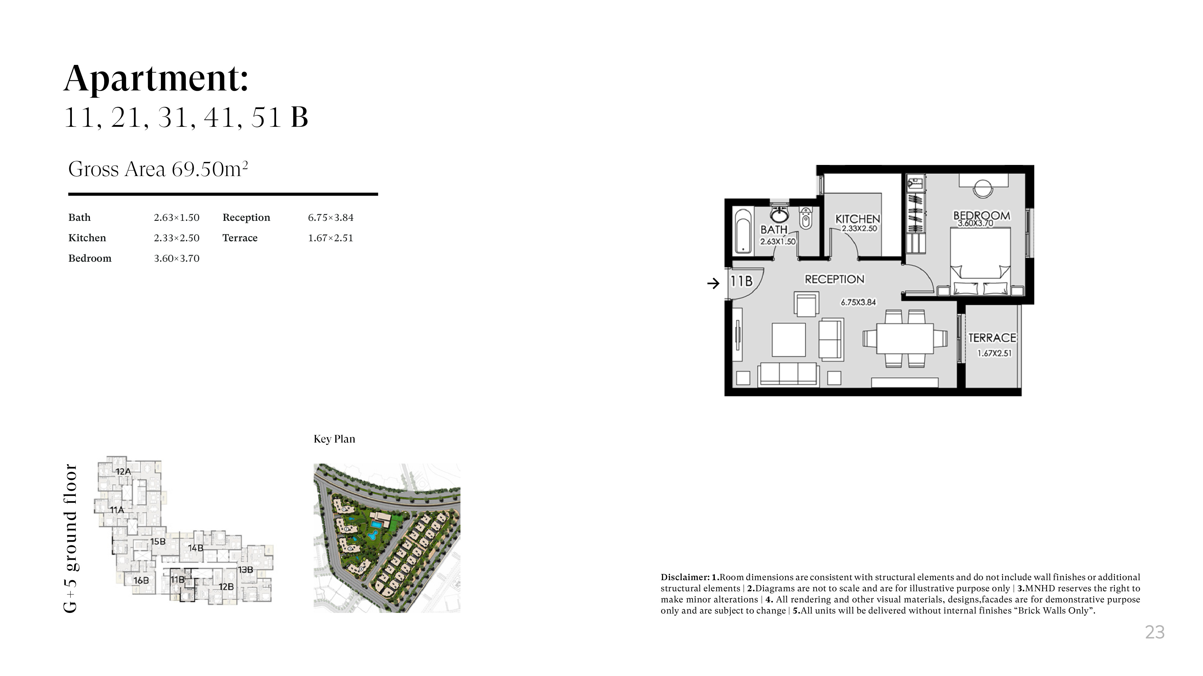 Floor plan for apartment at Taj City