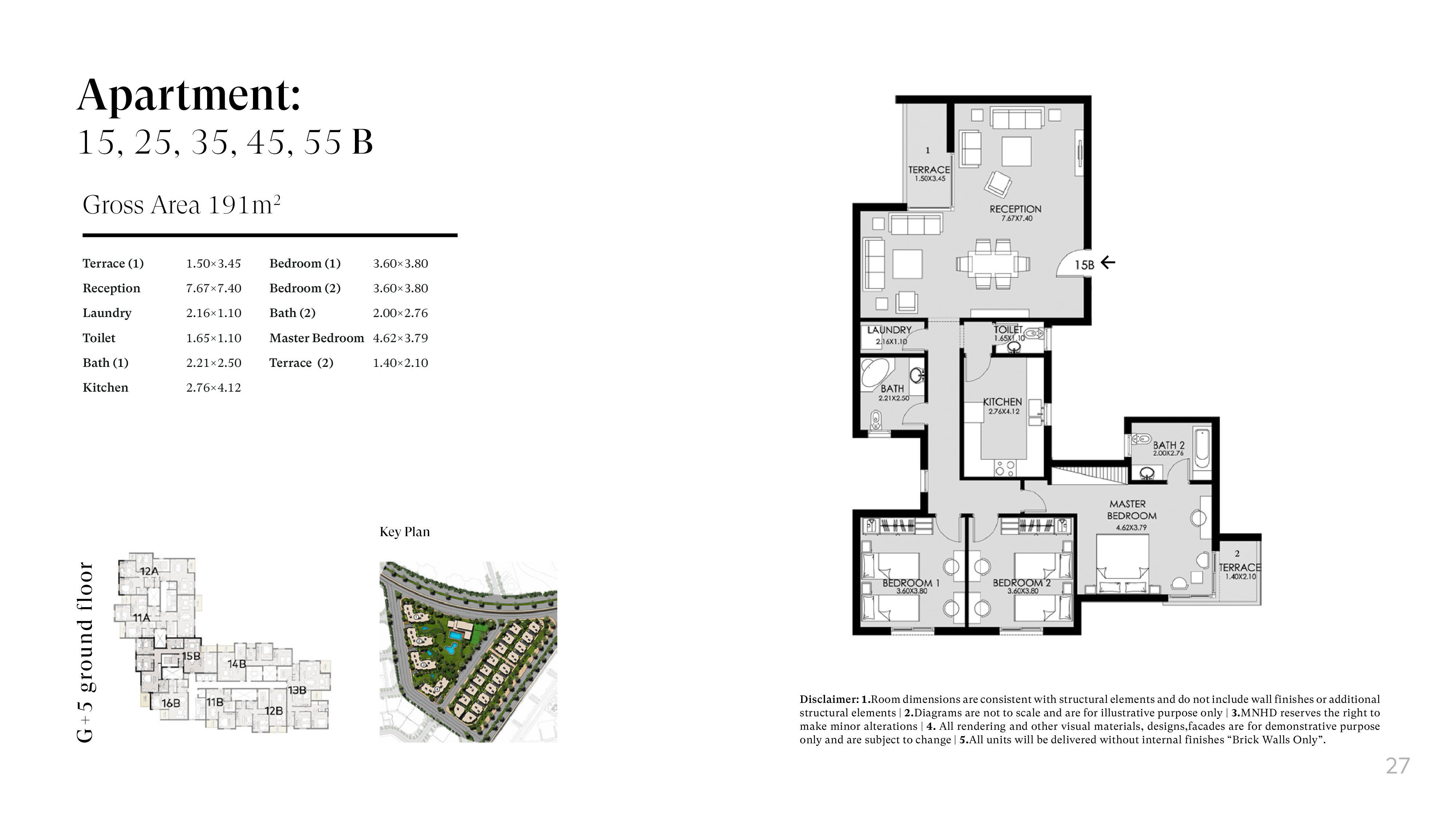 Floor plan for apartment at Taj City