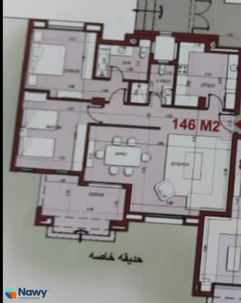 Floor plan for apartment at The Village