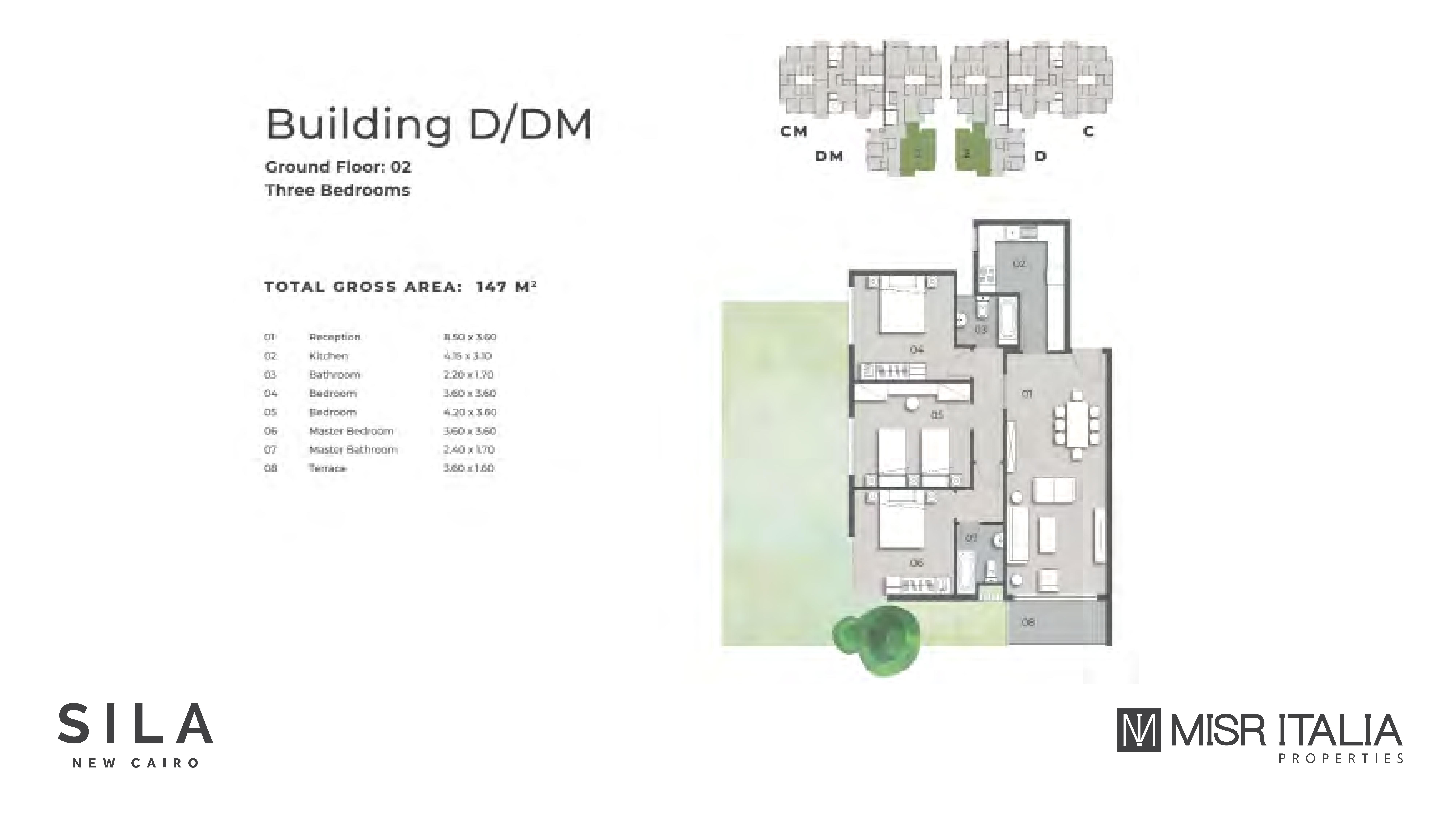 Floor plan for apartment at Il Bosco City
