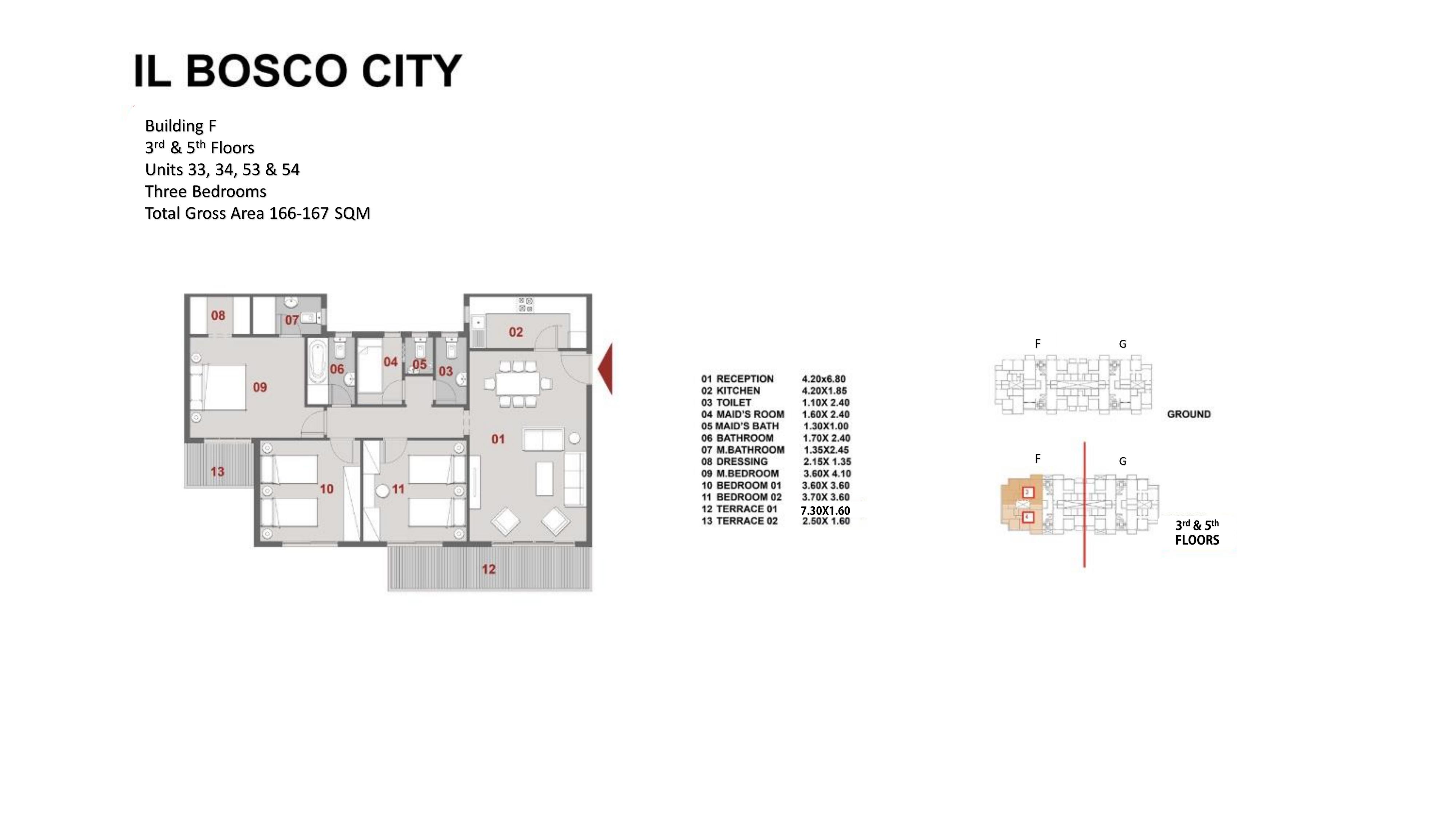 Floor plan for apartment at Il Bosco City