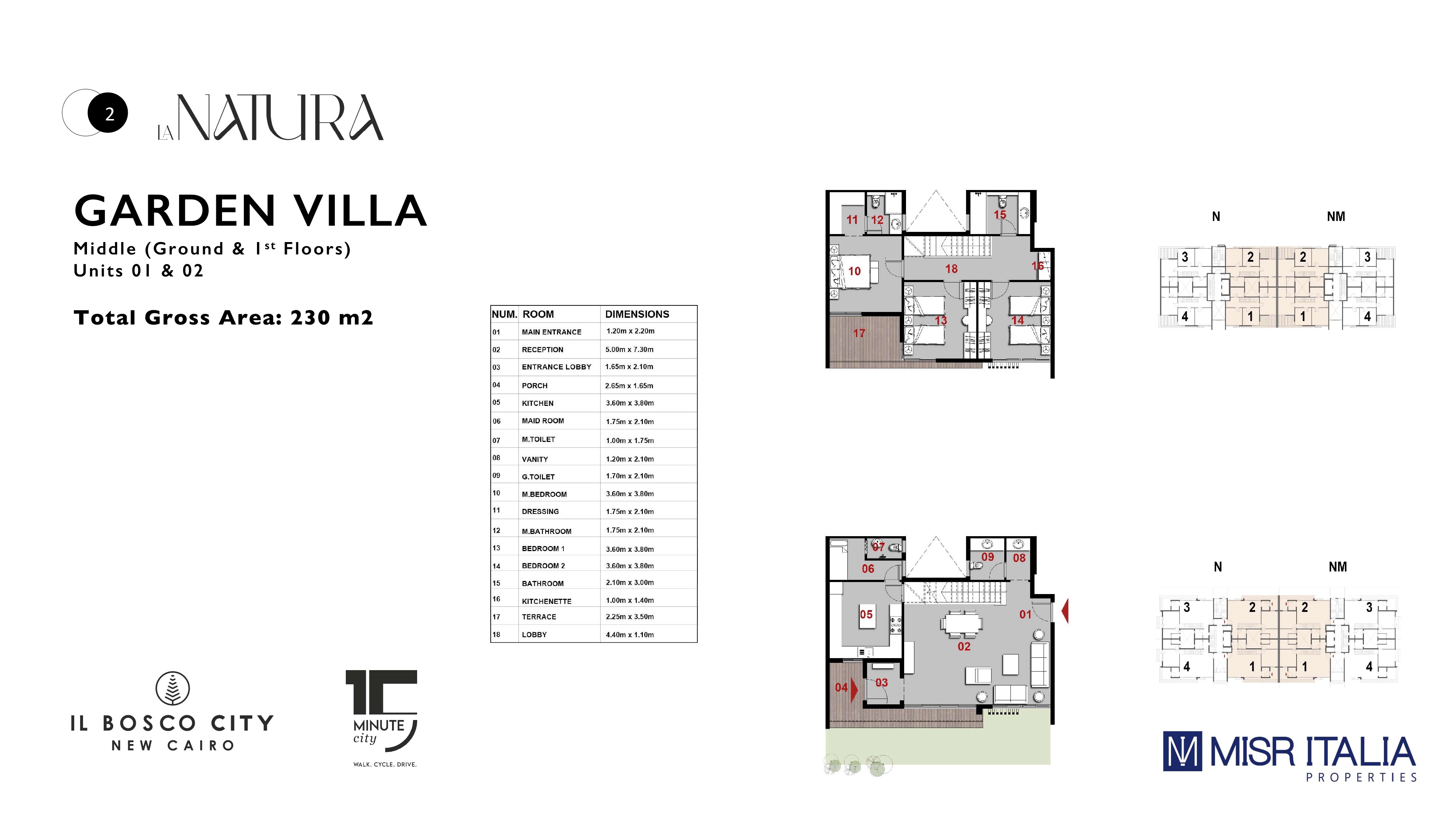 Floor plan for duplex at Il Bosco City