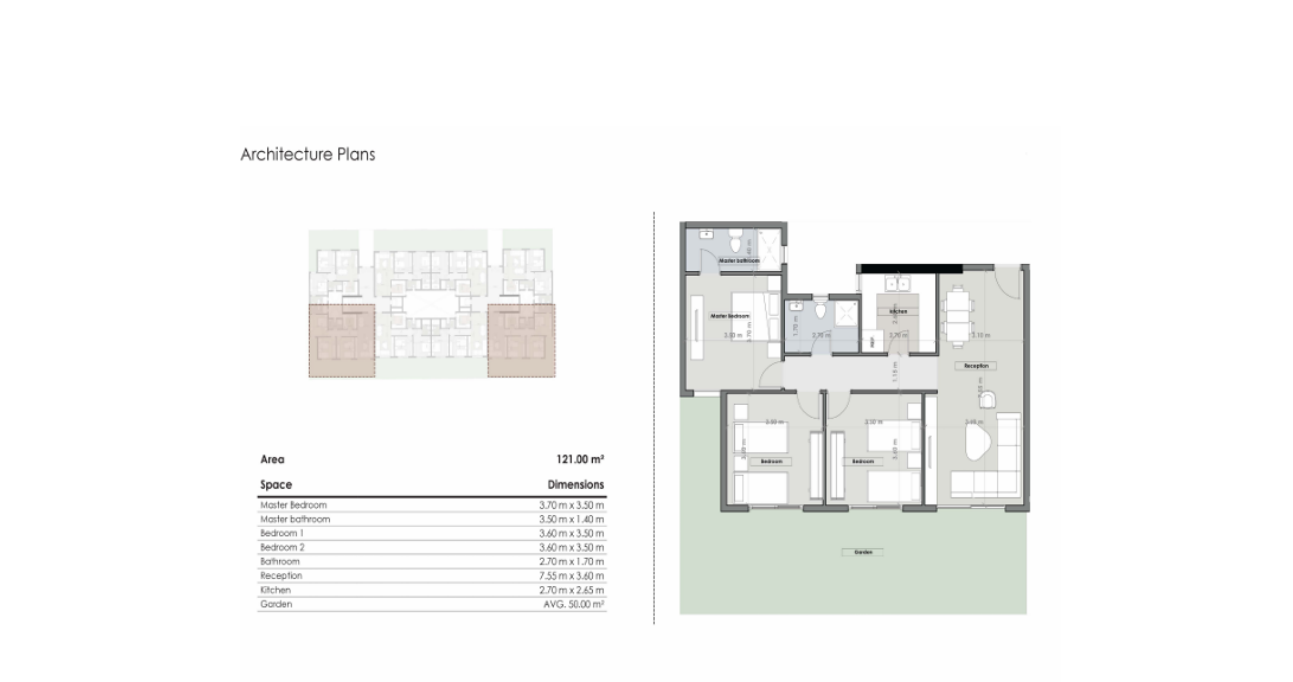 Floor plan for apartment at Vida Residence
