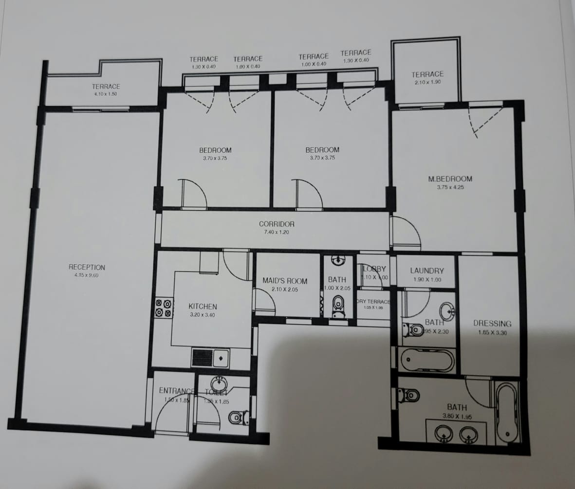 Floor plan for apartment at The Loft