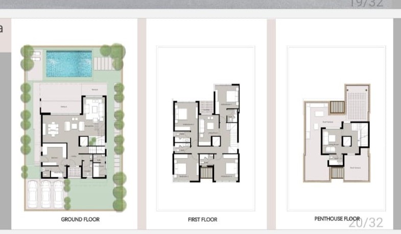 Floor plan for villa at The Crown