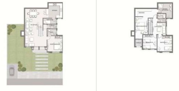 Floor plan for duplex at The Butterfly