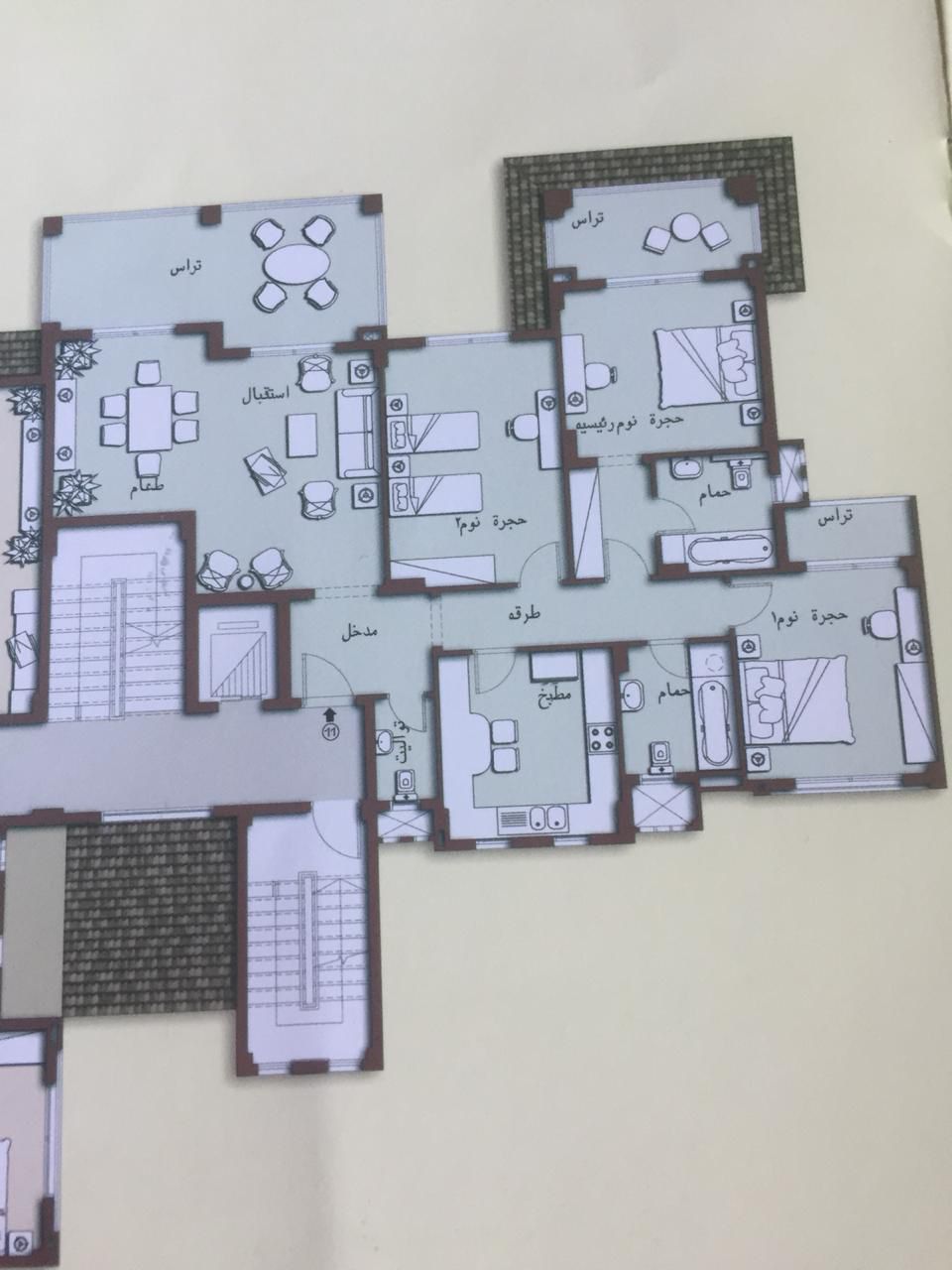 Floor plan for apartment at Madinaty
