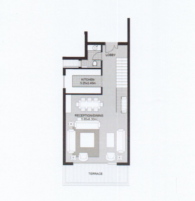 Floor plan for duplex at Karmell New Zayed