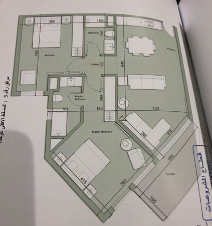 Floor plan for chalet at Fouka Bay