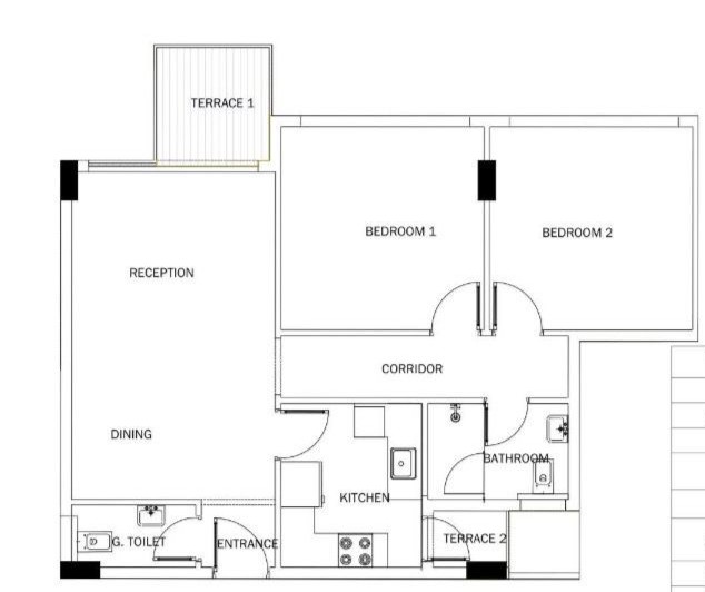 Floor plan for apartment at Leaves