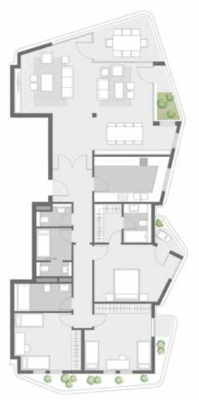 Floor plan for apartment at Badya