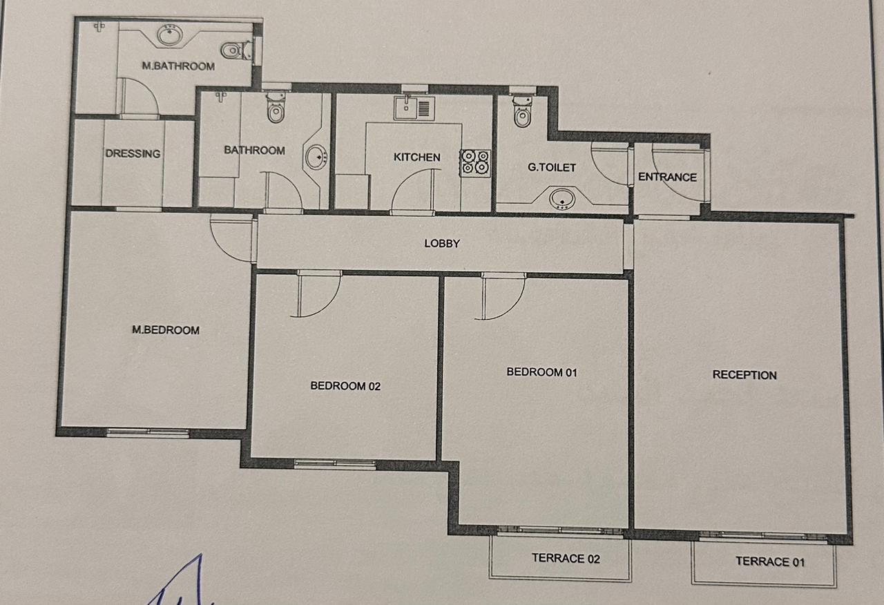 Floor plan for apartment at Mountain View iCity October